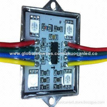 Waterproof 4 LEDs WS2801 Smart Pixel RGB LED Module